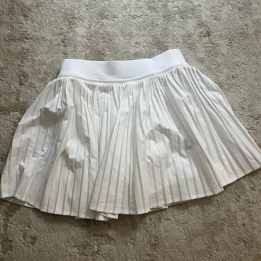 lululemon athletica White Pleated Tennis Skort